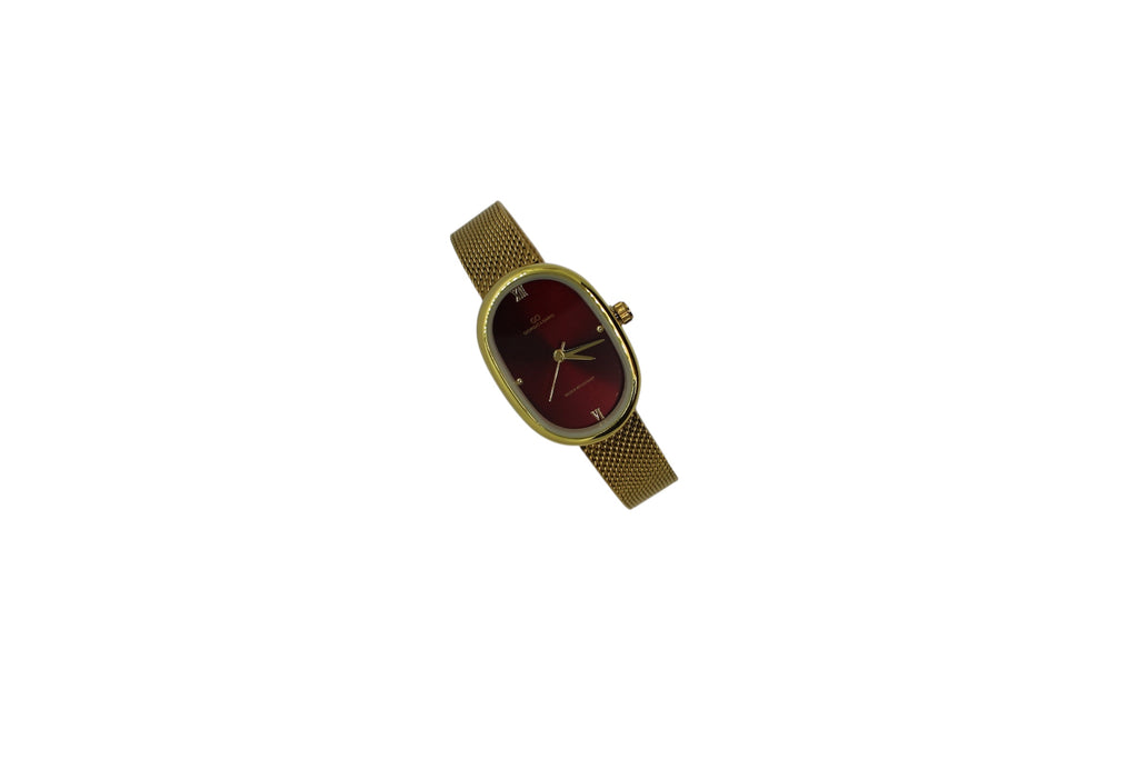 Relógio burgundy